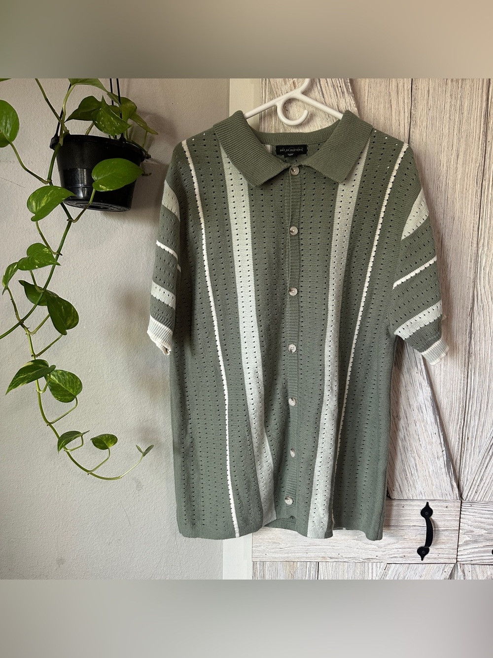 Art of Rhetoric Knit Button Up Top